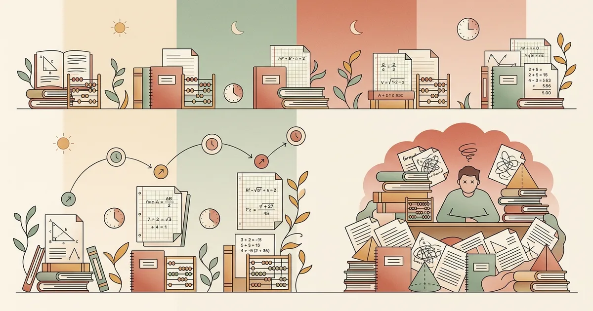 Distributed Practice for Math: Why Spreading Problem Sets Out Beats One Long Session